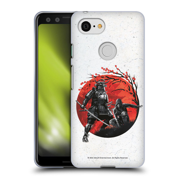 Assassin's Creed Shadows Graphics Japan Flag Characters Soft Gel Case for Google Pixel 3