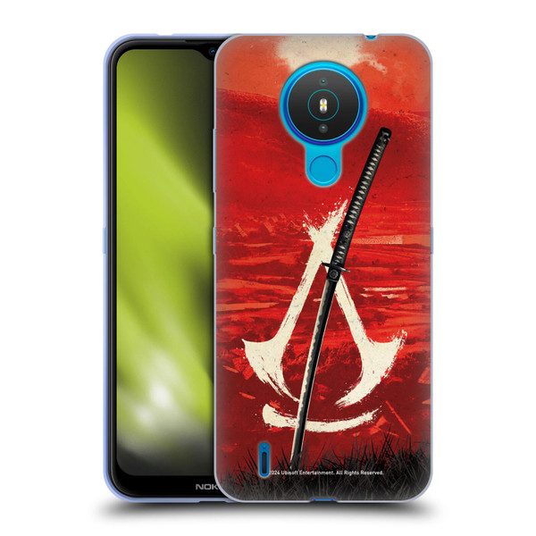 Assassin's Creed Shadows Graphics Crest Katana Soft Gel Case for Nokia 1.4