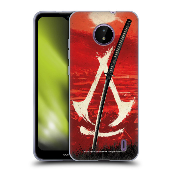 Assassin's Creed Shadows Graphics Crest Katana Soft Gel Case for Nokia C10 / C20