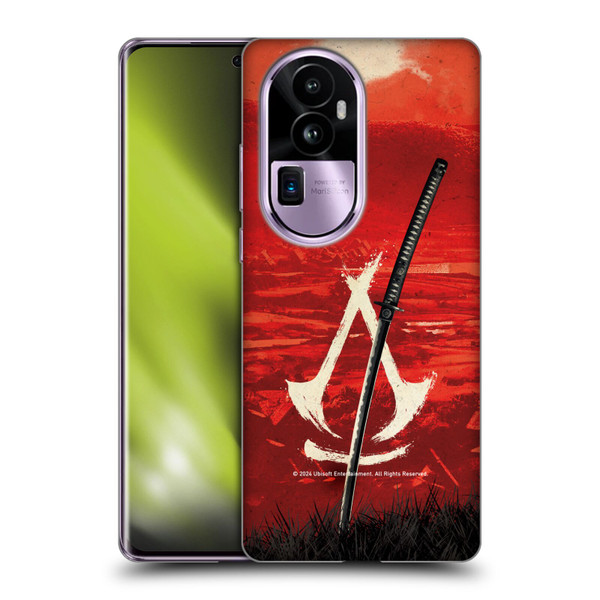 Assassin's Creed Shadows Graphics Crest Katana Soft Gel Case for OPPO Reno10 Pro+