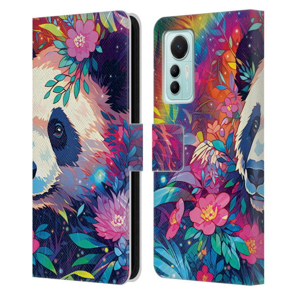 Michael David Ward Animals Panda Leather Book Wallet Case Cover For Xiaomi 12 Lite