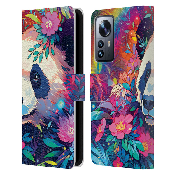 Michael David Ward Animals Panda Leather Book Wallet Case Cover For Xiaomi 12 Pro