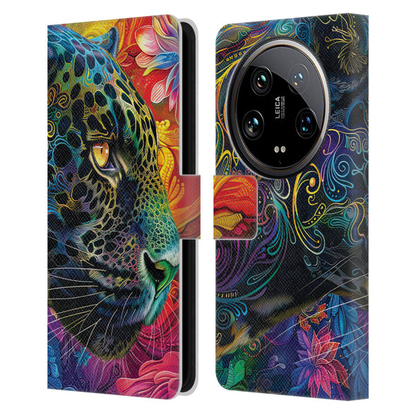 Michael David Ward Animals Wild Tapestry Leather Book Wallet Case Cover For Xiaomi 14 Ultra