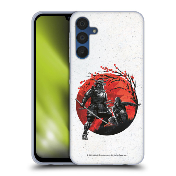 Assassin's Creed Shadows Graphics Japan Flag Characters Soft Gel Case for Samsung Galaxy A15