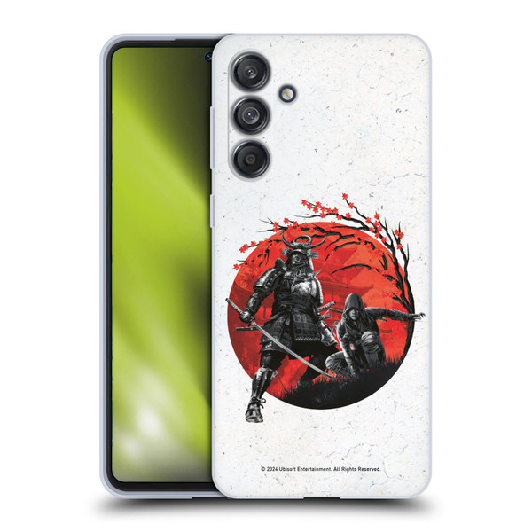 Assassin's Creed Shadows Graphics Japan Flag Characters Soft Gel Case for Samsung Galaxy M55 5G
