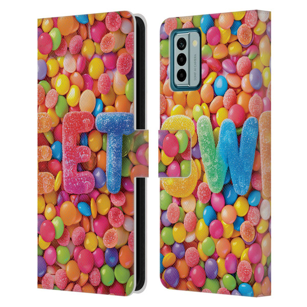 Michael David Ward Fantasy & Whimsical Candies Leather Book Wallet Case Cover For Nokia G42