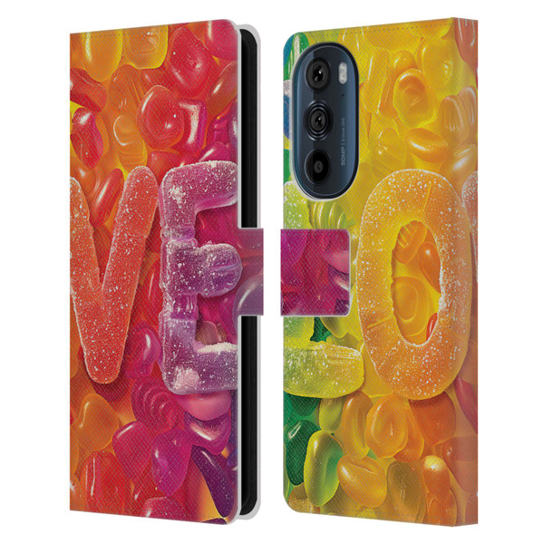 Michael David Ward Fantasy & Whimsical Love Is Sweet Leather Book Wallet Case Cover For Motorola Edge 30