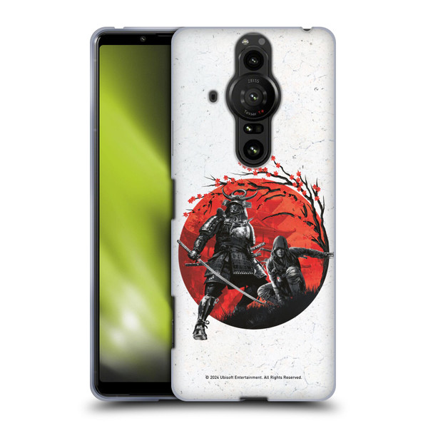 Assassin's Creed Shadows Graphics Japan Flag Characters Soft Gel Case for Sony Xperia Pro-I
