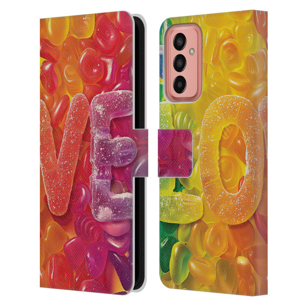 Michael David Ward Fantasy & Whimsical Love Is Sweet Leather Book Wallet Case Cover For Samsung Galaxy M13 (2022)