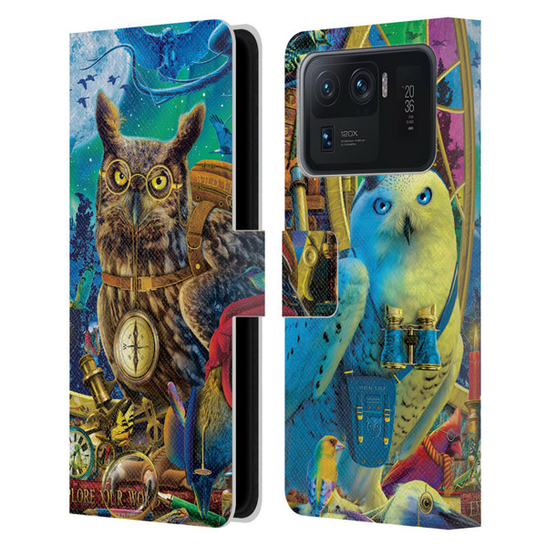 Michael David Ward Fantasy & Whimsical Explorers Leather Book Wallet Case Cover For Xiaomi Mi 11 Ultra