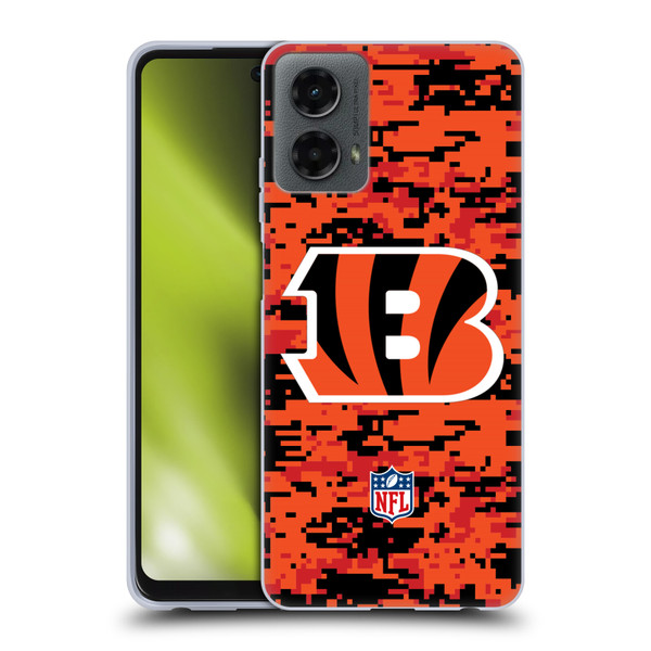 NFL Cincinnati Bengals Graphics Digital Camouflage Soft Gel Case for Motorola Moto G (2024)