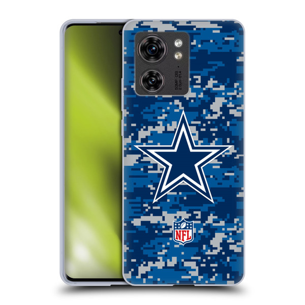 NFL Dallas Cowboys Graphics Digital Camouflage Soft Gel Case for Motorola Edge (2023)