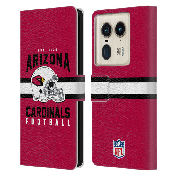 NFL Arizona Cardinals Graphics Helmet Typography Leather Book Wallet Case Cover For Motorola Edge 50 Ultra/X50 Ultra