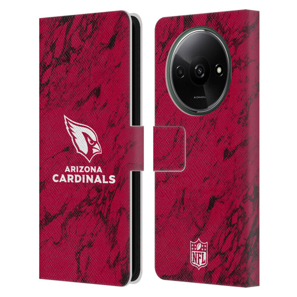 NFL Arizona Cardinals Graphics Coloured Marble Leather Book Wallet Case Cover For Xiaomi Redmi A3