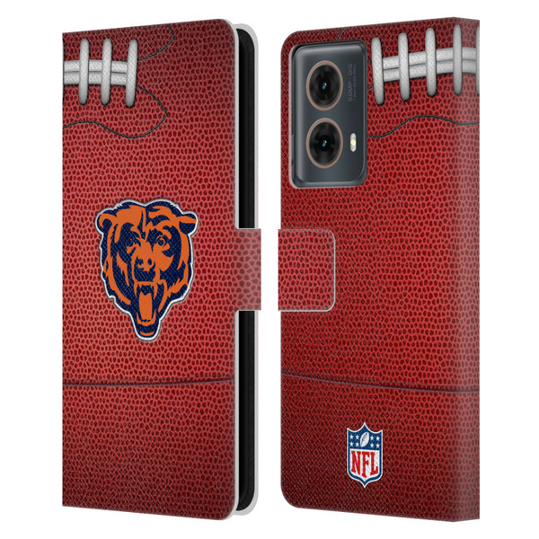 NFL Chicago Bears Graphics Football Leather Book Wallet Case Cover For Motorola Moto G85