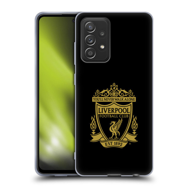 Liverpool Football Club Crest 1 Black 3 Soft Gel Case for Samsung Galaxy A52 / A52s / 5G (2021)