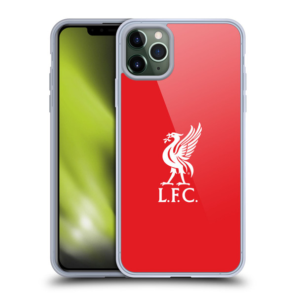 Liverpool Football Club Liver Bird White Logo In Red Soft Gel Case for Apple iPhone 11 Pro Max