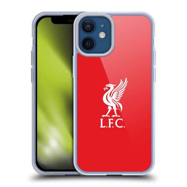 Liverpool Football Club Liver Bird White Logo In Red Soft Gel Case for Apple iPhone 12 Mini