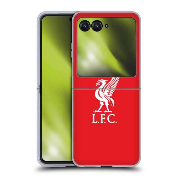 Liverpool Football Club Liver Bird White Logo In Red Soft Gel Case for Motorola Razr 40 Ultra / Razr+ 2023