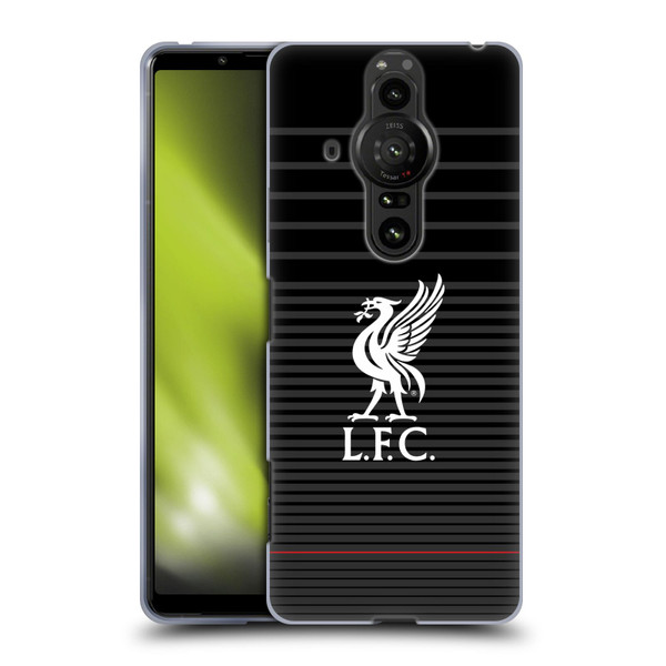 Liverpool Football Club Liver Bird White On Black Kit Soft Gel Case for Sony Xperia Pro-I