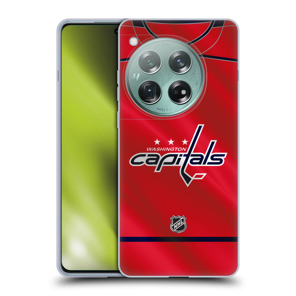 NHL Washington Capitals Jersey Soft Gel Case for OnePlus 12