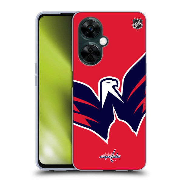 NHL Washington Capitals Oversized Soft Gel Case for OnePlus Nord N30