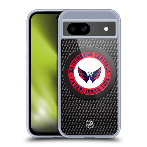 NHL Washington Capitals Puck Texture Soft Gel Case for Google Pixel 8a