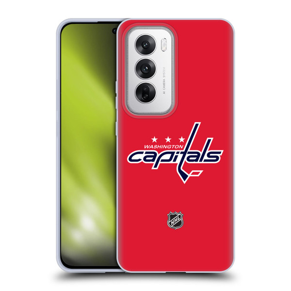 NHL Washington Capitals Plain Soft Gel Case for OPPO Reno12 5G
