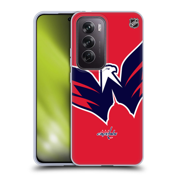NHL Washington Capitals Oversized Soft Gel Case for OPPO Reno12 Pro 5G