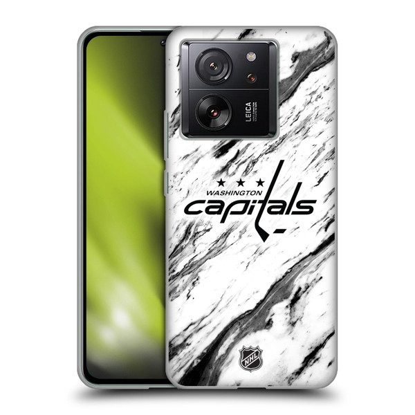 NHL Washington Capitals Marble Soft Gel Case for Xiaomi 13T 5G / 13T Pro 5G