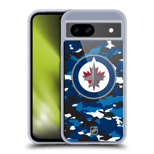 NHL Winnipeg Jets Camouflage Soft Gel Case for Google Pixel 8a