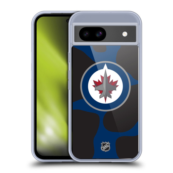 NHL Winnipeg Jets Cow Pattern Soft Gel Case for Google Pixel 8a
