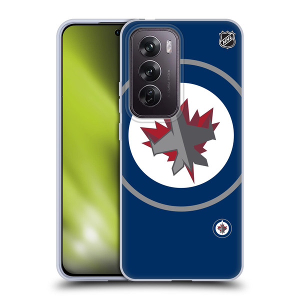 NHL Winnipeg Jets Oversized Soft Gel Case for OPPO Reno12 Pro 5G