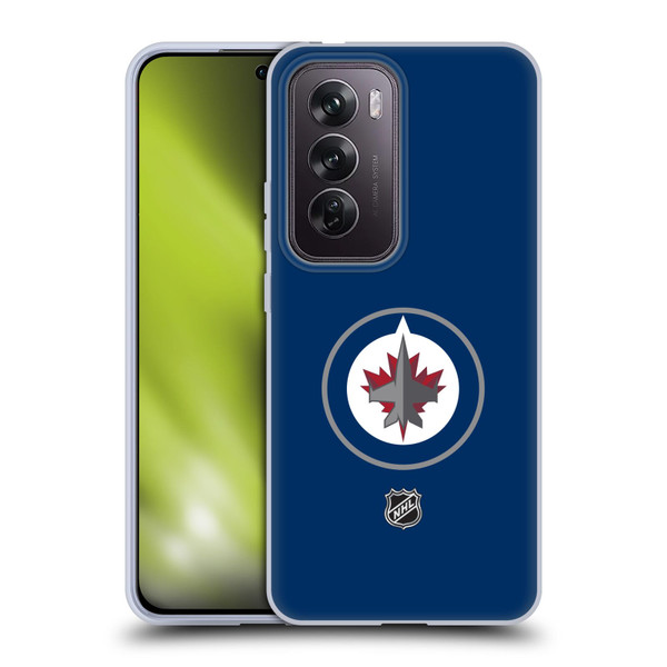 NHL Winnipeg Jets Plain Soft Gel Case for OPPO Reno12 Pro 5G