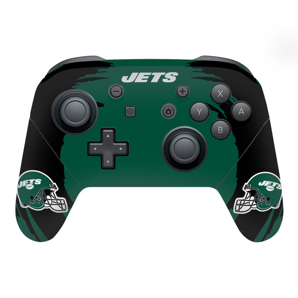 NFL New York Jets Sweep Stroke Vinyl Sticker Skin Decal Cover for Nintendo Switch Pro Controller