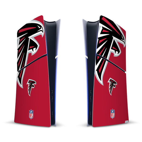 NFL Atlanta Falcons Oversize Vinyl Sticker Skin Decal Cover for Sony PS5 Slim Digital Edition Console