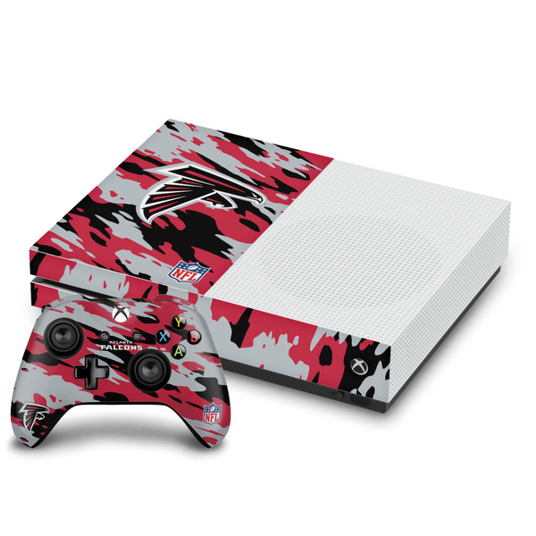 NFL Atlanta Falcons Camou Vinyl Sticker Skin Decal Cover for Microsoft One S Console & Controller