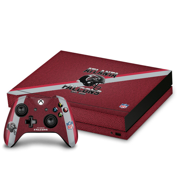 NFL Team 1 Atlanta Falcons Vinyl Sticker Skin Decal Cover for Microsoft Xbox One X Bundle