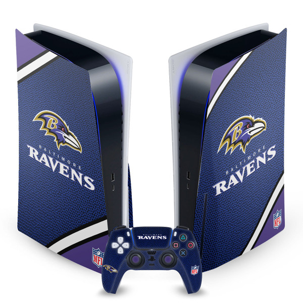 NFL Baltimore Ravens Logo Art Vinyl Sticker Skin Decal Cover for Sony PS5 Disc Edition Bundle