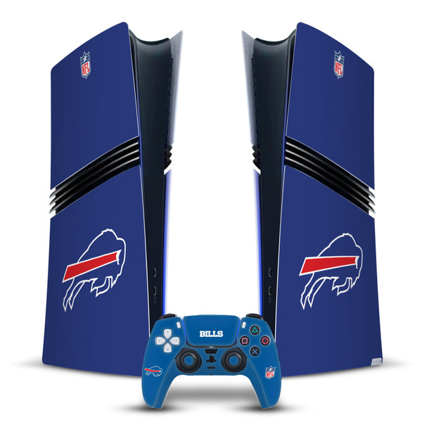 NFL Buffalo Bills Plain Vinyl Sticker Skin Decal Cover for Sony PS5 Pro Digital Edition Bundle