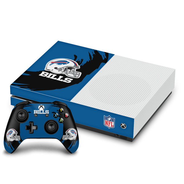 NFL Buffalo Bills Sweep Stroke Vinyl Sticker Skin Decal Cover for Microsoft One S Console & Controller