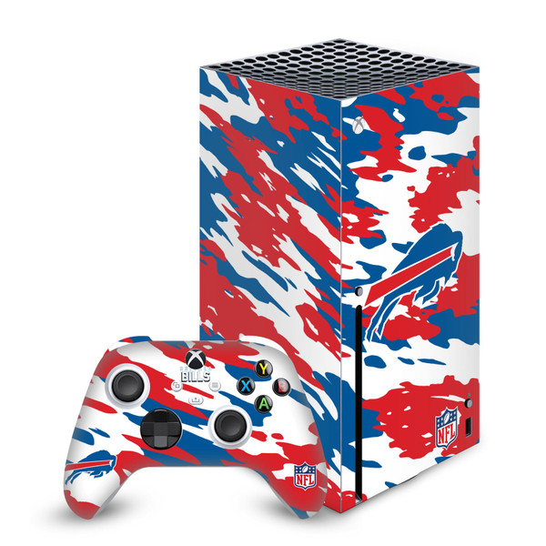 NFL Buffalo Bills Camou Vinyl Sticker Skin Decal Cover for Microsoft Series X Console & Controller