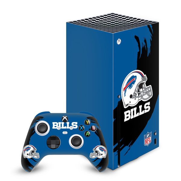 NFL Buffalo Bills Sweep Stroke Vinyl Sticker Skin Decal Cover for Microsoft Series X Console & Controller
