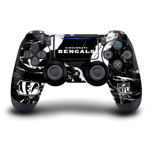 NFL Cincinnati Bengals Marble Vinyl Sticker Skin Decal Cover for Sony DualShock 4 Controller