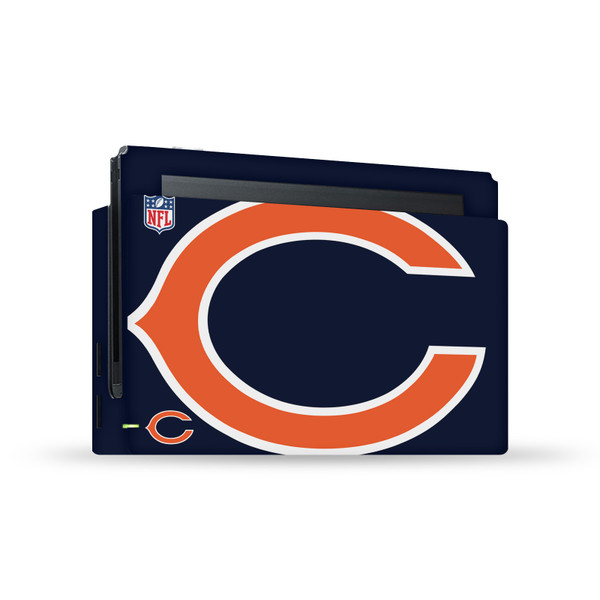 NFL Chicago Bears Oversize Vinyl Sticker Skin Decal Cover for Nintendo Switch Console & Dock