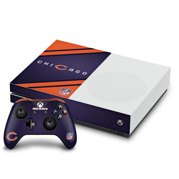 NFL Chicago Bears Logo Art Vinyl Sticker Skin Decal Cover for Microsoft One S Console & Controller