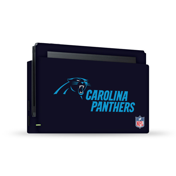 NFL Carolina Panthers Plain Vinyl Sticker Skin Decal Cover for Nintendo Switch Console & Dock