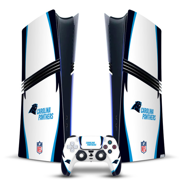 NFL Carolina Panthers Side Details Vinyl Sticker Skin Decal Cover for Sony PS5 Pro Digital Edition Bundle