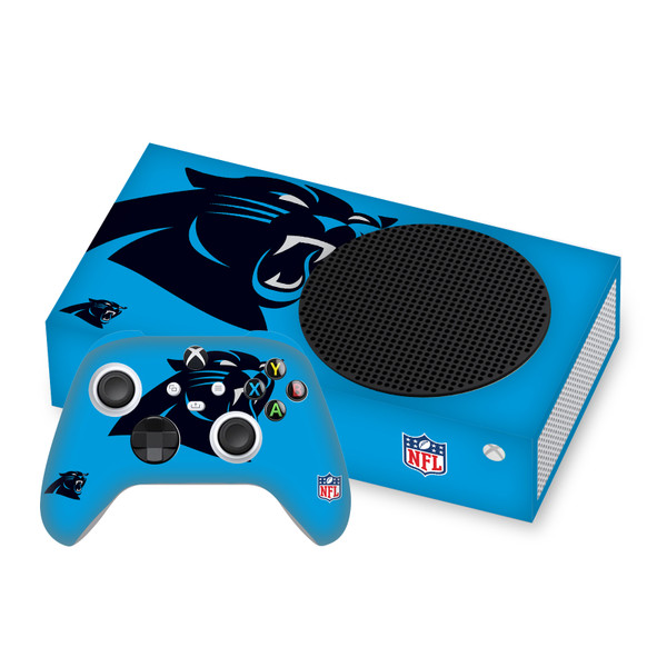 NFL Carolina Panthers Oversize Vinyl Sticker Skin Decal Cover for Microsoft Series S Console & Controller