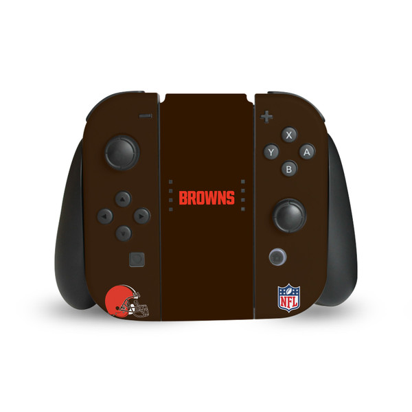 NFL Cleveland Browns Plain Vinyl Sticker Skin Decal Cover for Nintendo Switch Joy Controller